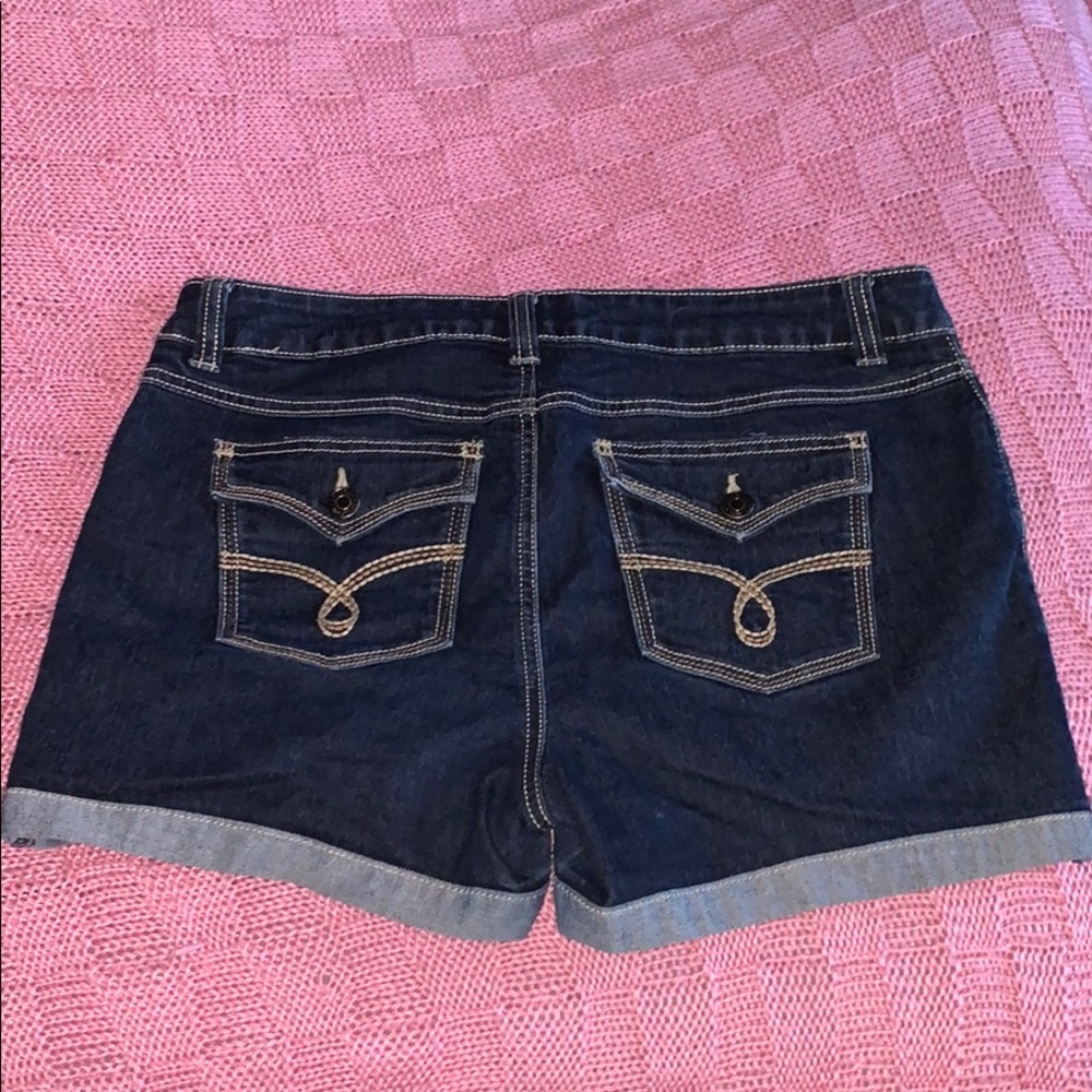 Dark Jean Shorts, Size 12